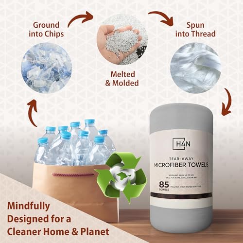 Microfiber Cleaning Cloth Roll (85 Count)
