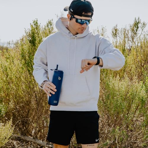 Stainless Steel Water Bottle 32 oz indigo blue