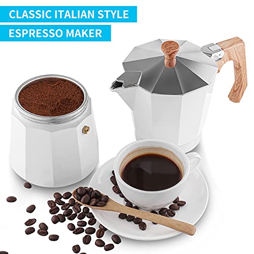 Stovetop Espresso Maker Aluminum Moka Pot 9 Espresso Cup