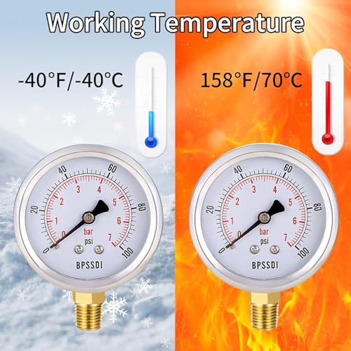 100 Psi Vacuum Pressure Gauge