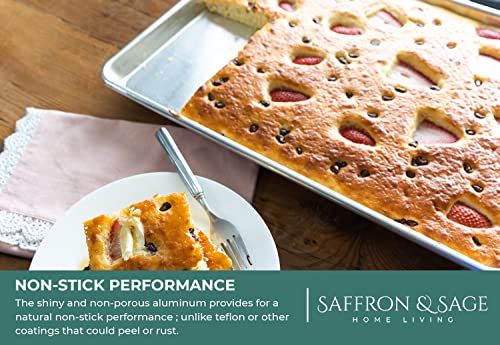 Commercial Quality 2 Pack Cookie Sheet and 2 Pack Rack (4 Count)