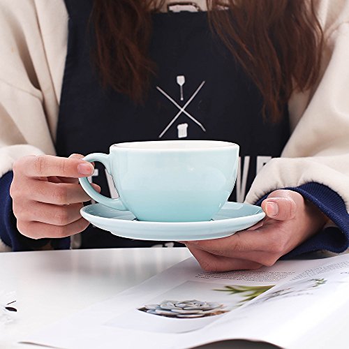 Cappuccino Barista Latte Art Cup and Saucer New Bone China for Coffee Shop