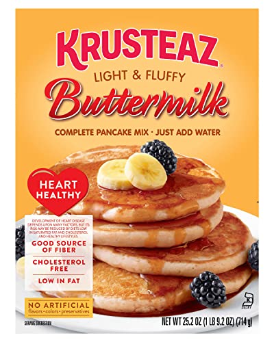 Heart Healthy Buttermilk Pancake Mix for Light and Fluffy Breakfast Pancakes and Homemade Griddle Cakes (100.8 Ounce)