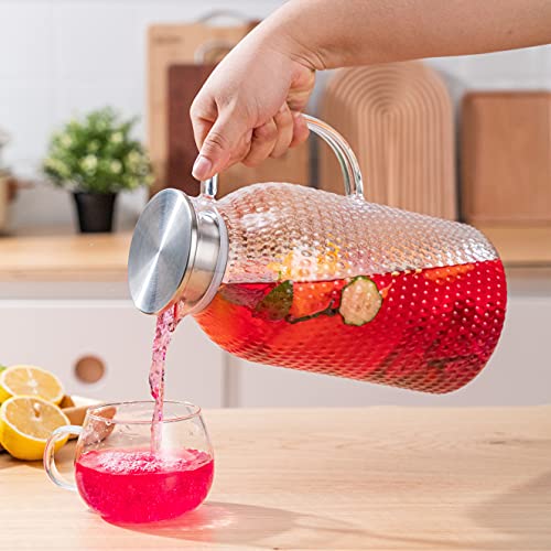 100 Oz Borosilicate Glass Pitcher with Lid