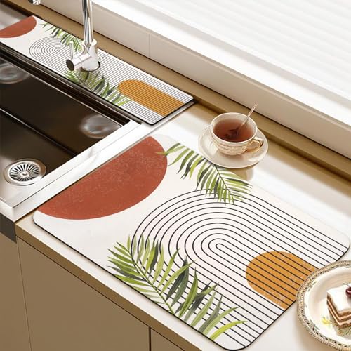 19.5" x 12" Dish Drying Mat & 24" x 5.5" Sink Splash Guard