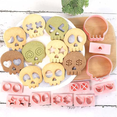 Mini Skull Cookie Cutter Set (17 Count)