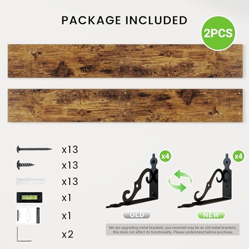Floating Shelves for Wall Decor (2 Count)
