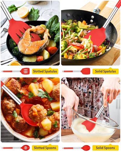 Pack of 4 Silicone Cooking Utensils Set (4 Count)