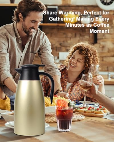 70 OZ Updated Thermal Coffee Carafe for keeping hot (70 Count)