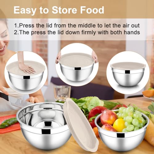 Mixing Bowls with Lids Set (3 Count)
