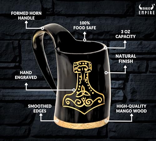 Viking Horn Shot Mugs Set of 6