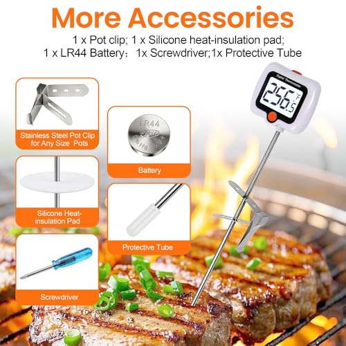 Candy Thermometer for Candy Making with Pot Clip