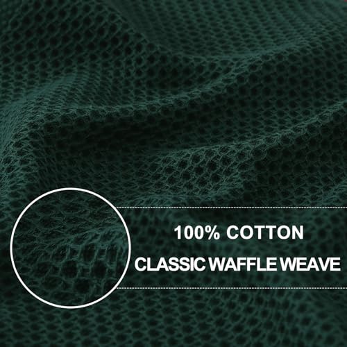 100% Cotton Waffle Weave Kitchen Dish Towels 12 (12 Count)