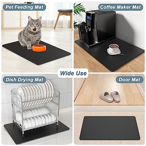Coffee Mat 16" x 24" Coffee Bar Mats for Espresso Machine Station Accessories and Organizer