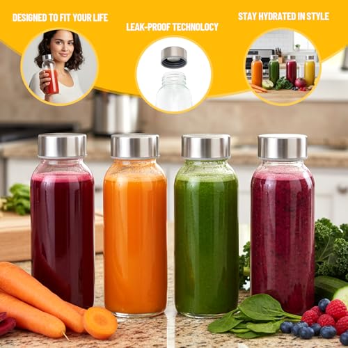 10 oz Glass Juice Bottles