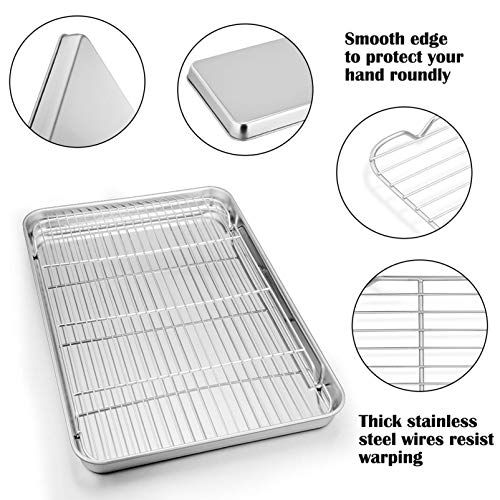 19.6 Inch Baking Sheet with Rack Set