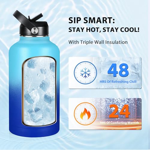 Insulated Water Bottle 64 oz