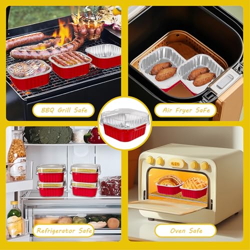 25 Pack Mini Cake Pans with Lids (25 Count)