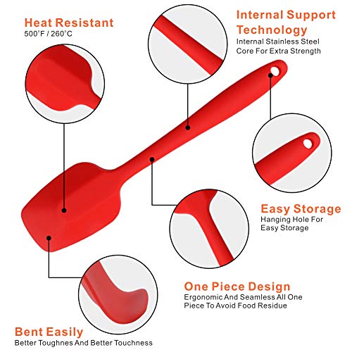 Silicone Spatulas Set (4 Count)