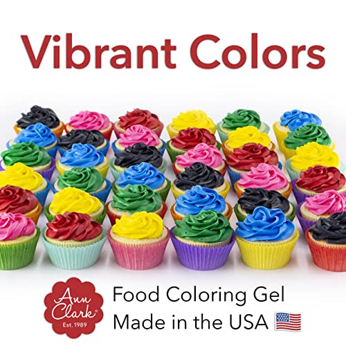 Ann Clark Gel Professional Grade Food Coloring Made in USA .7 oz (4.2 Fl Oz)