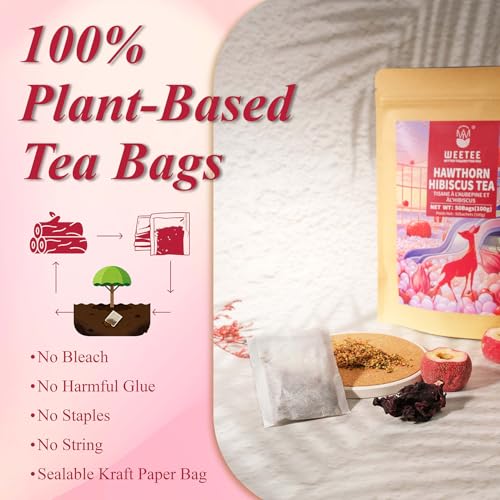 Hawthorn Hibiscus Tea Bags 50ct (50 Count)