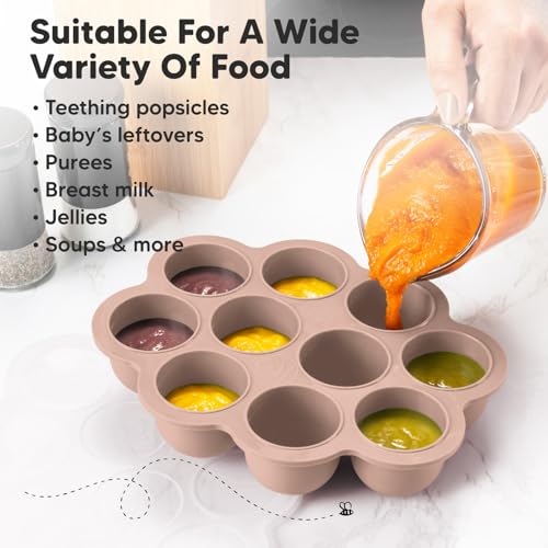 Silicone Food Freezer Trays with Lid