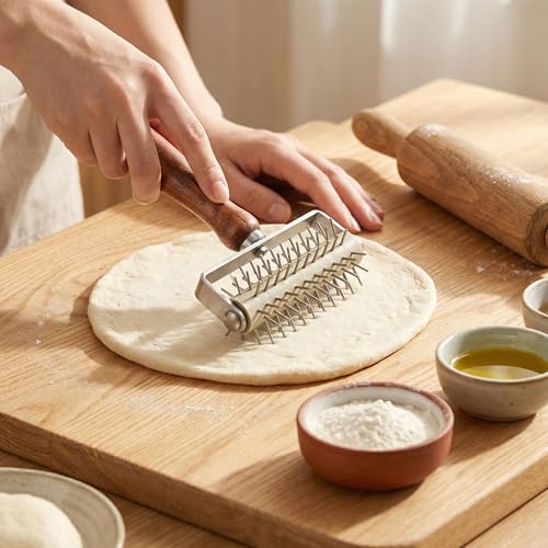Set of 2 Pizza Dough Roller & Dough Docker (2 Count)