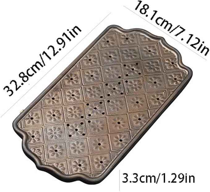 Tea Set Chinese Style Ceramic Dry Tea Table Household Tea Tray Small Water Storage Tea Tray Tea Room Tea Tray Retro Chinese Tea Set