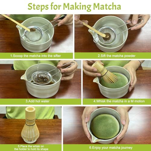 Matcha Whisk Set 6 pc Kit