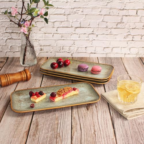 Ceramic Dinner Plates Dish Set (4 Count)