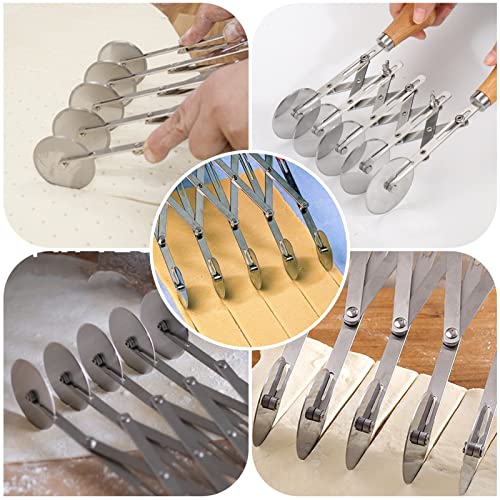 5 Wheel Pastry Cutter Stainless
