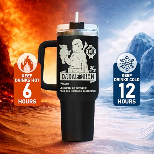 Dad Funny Space 40 oz Tumbler with Handle