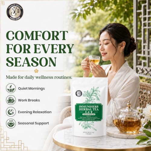 Immune Defense & Respiratory Comfort Traditional Chinese Herbal Tea for Modern Wellness (5 Count)