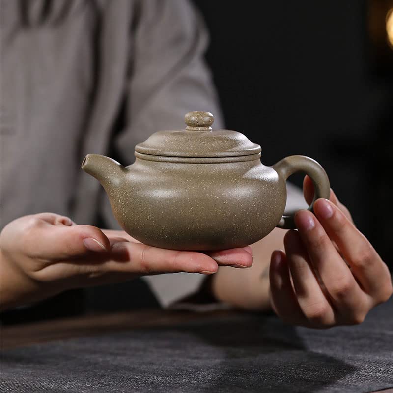 Clay Teapot 8.6oz Chinese zisha Tea Pot Genuine Purple Clay Teapots Fanggu Infusers Loose Tea