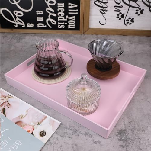 Pink Serving Tray for Coffee Table