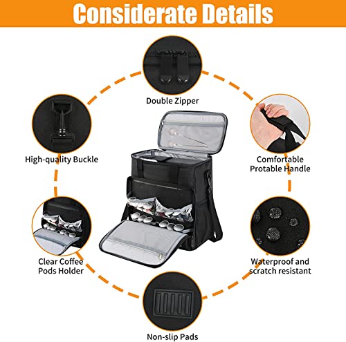 Travel Coffee Maker Carrying Bag Single Serve Coffee Maker Portable Storage Bag with Shoulder Strap