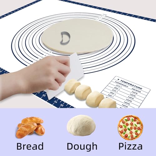 Pastry Dough Mat Silicone Baking Mats for Rolling Out Dough