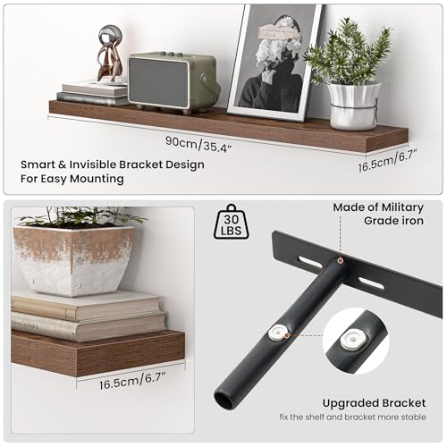 36 Inch Floating Shelves for Wall (2 Count)