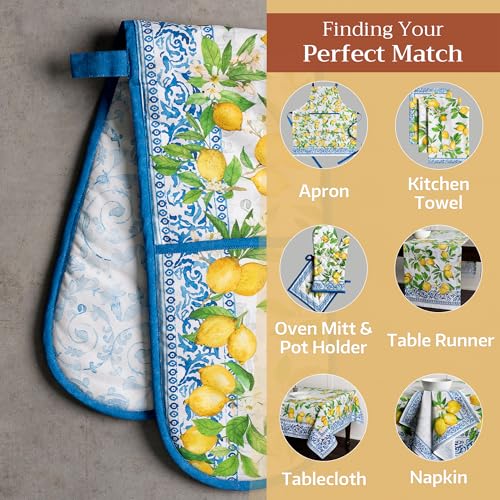 Double Oven Mitts 100% Cotton Double Oven Glove