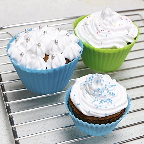 Jumbo Silicone Muffin Cups (12 Count)