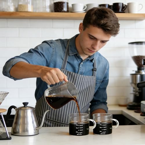 Espresso Cup Measuring Cup Triple Pitcher Milk Cup 250ML