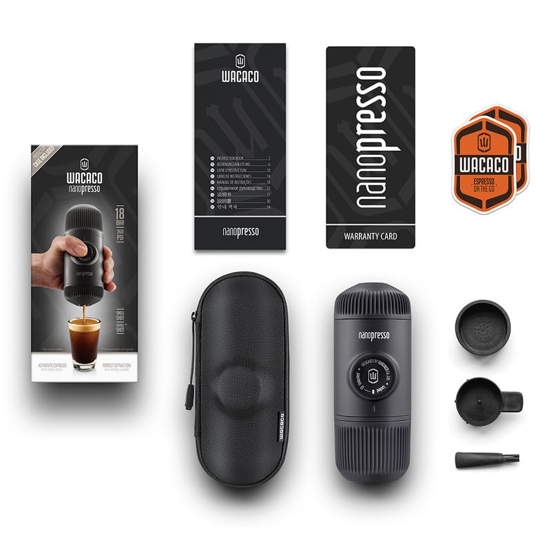 Nanopresso Portable Espresso Maker bundled with Nanopresso Protective Case
