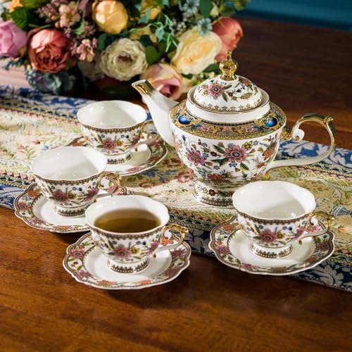 Fine Bone China Tea Set (13 Count)