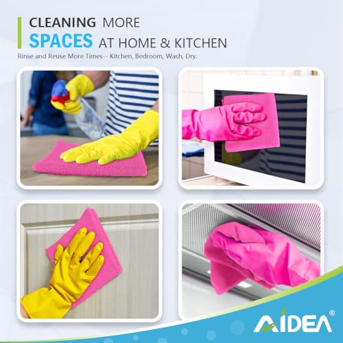 Pink Microfiber Cleaning Cloth (12 Count)