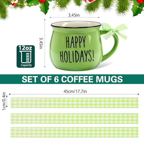 6 Set Christmas Coffee Mugs (6 Count)