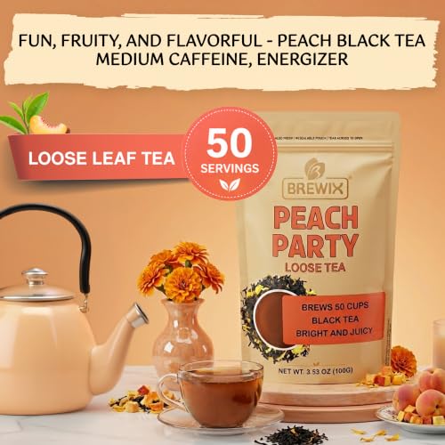 Peach Black Loose Leaf Tea (3.53 Ounce)