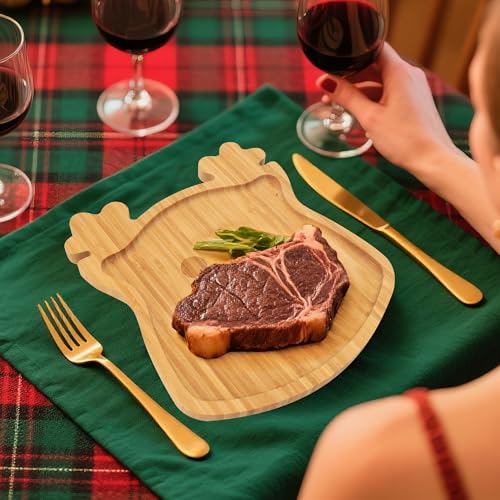 Christmas Reindeer Bamboo Serving Tray