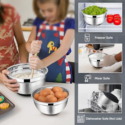 Mixing Bowls Salad Bowls with Airtight Lids