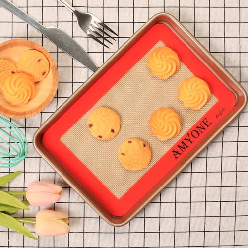 1 8 Sheet Silicone Baking Mats for 9x7" Toaster Oven