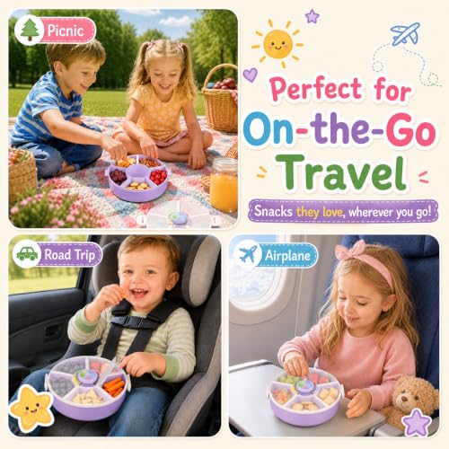 Kids' Rotating Snack Container Set